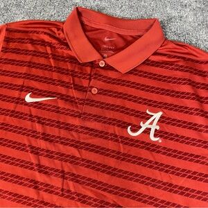 Nike On Field Alabama Crimson Tide Dri Fit Mens Large Coach Polo NWT